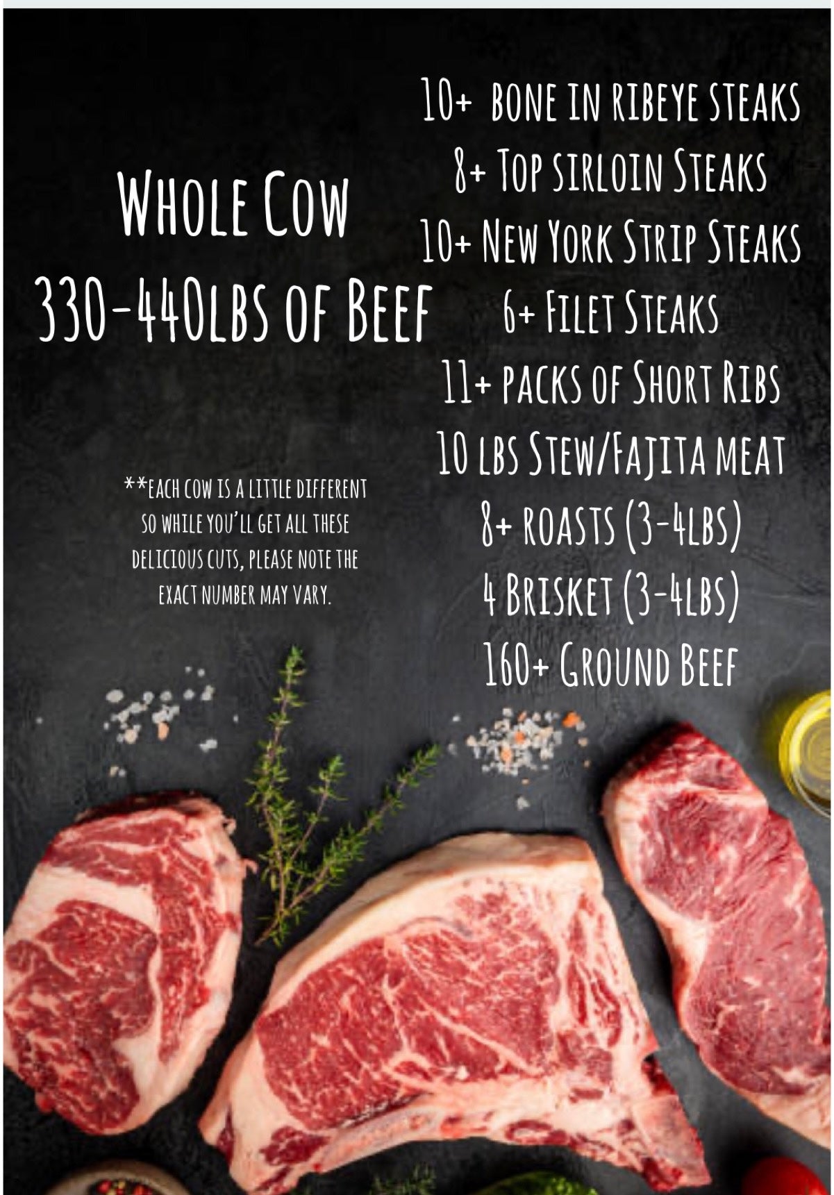 Whole Beef DEPOSIT