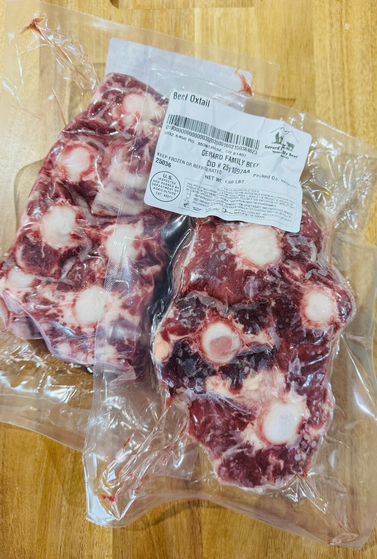 BEEF OXTAIL- FINAL COST BY WEIGHT